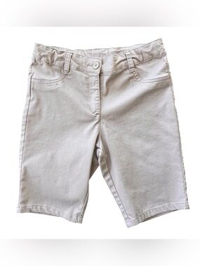 Nautica Girls Light Beige Knee-Length Shorts